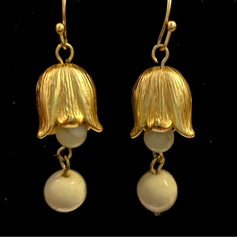 Lily of the Valley sweet dangle earrings.